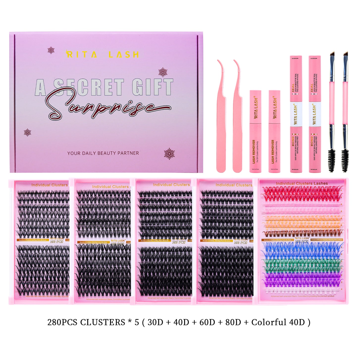 ✨Individual Eyelash Kit, 1 BoxMixed Length & Styles Natural Look Eyelashes Extension, Self Grafting Curl Eyelashes,Eyelash Glue Extension, Eye Makeup Enhancement, Lash Clusters Kit, Makeup,Lash Clusters, Eyelashes Clusters