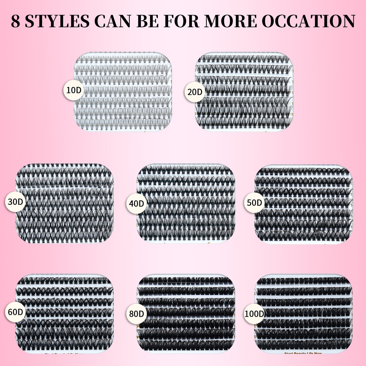 🌟RITALASH 640PCS D Individual Eyelashes Lash Clusters Book KIT DIY Eyelash Extensions Clusters Lashes Book D Curl Individual Lashes KIT Eyelash Clusters DIY At Home