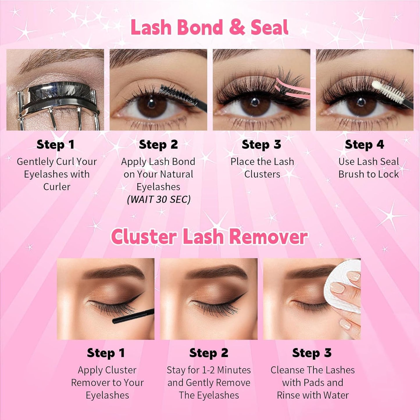 800pcs Lash Cluster Kit 10D+30D+50D+80D