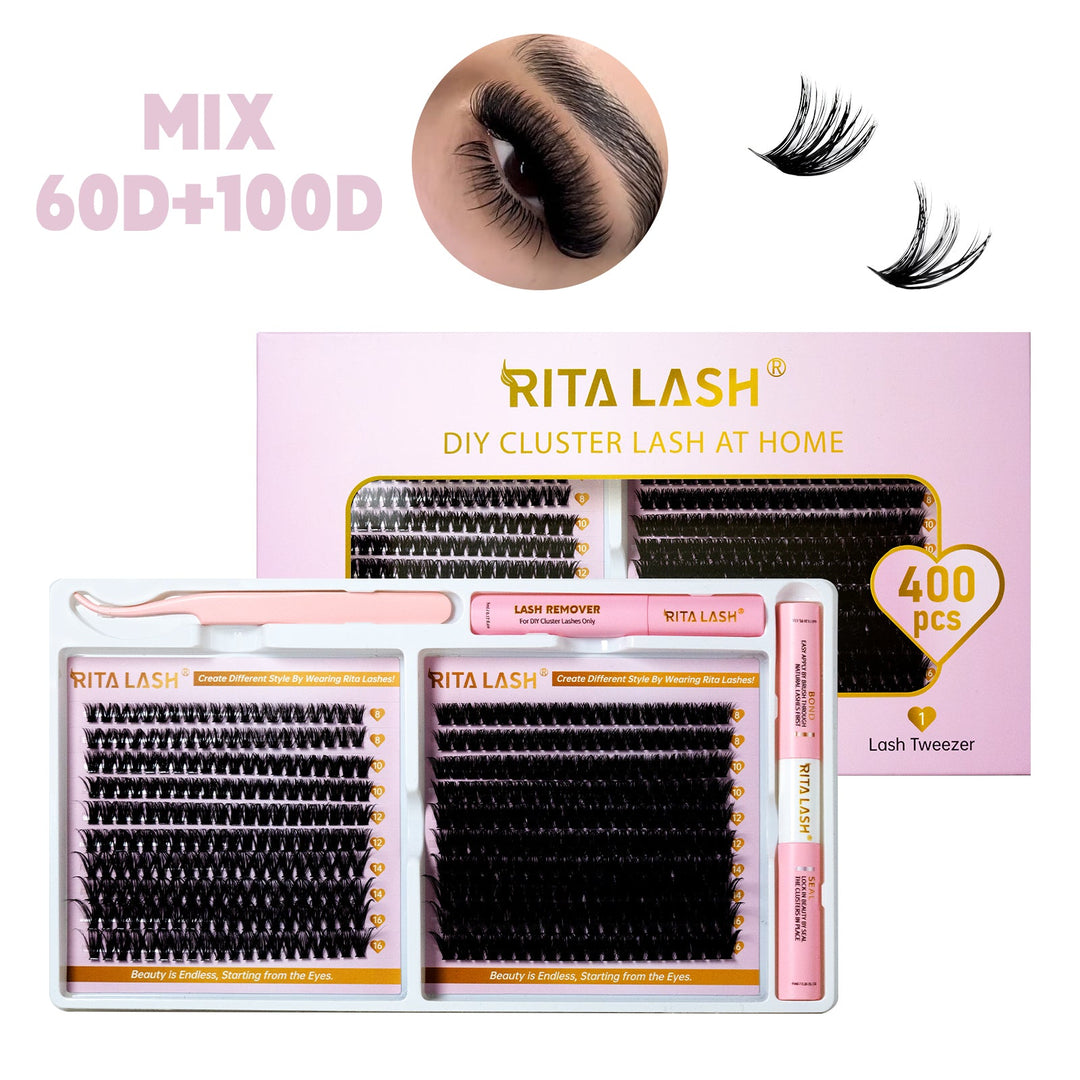 400pcs DIY Cluster Lashes Kit