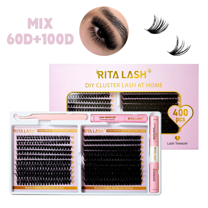 400pcs DIY Cluster Lashes Kit