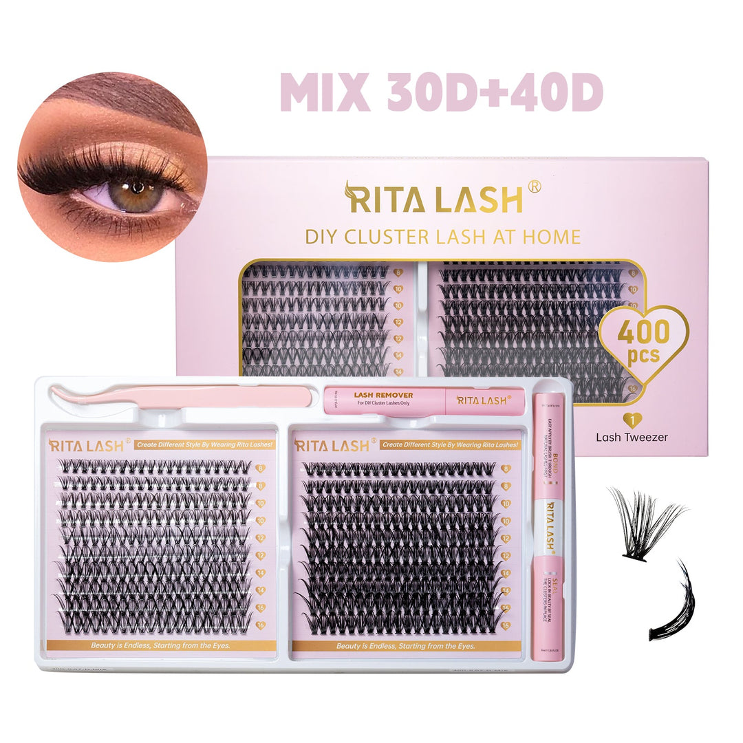 400pcs DIY Cluster Lashes Kit