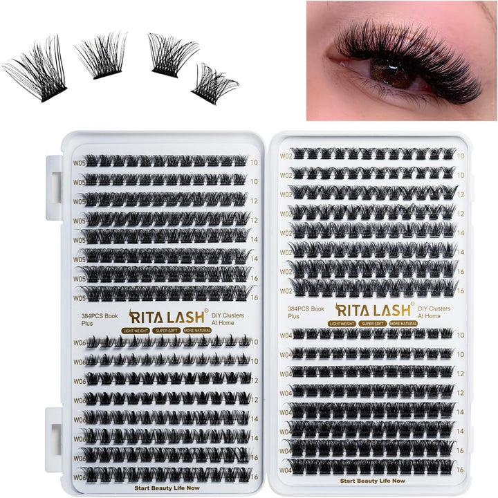 W02+W04+W05+W06 Cluster Lashes Only