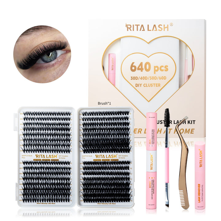 640PCS CLUSTER LASHES BOOK KIT