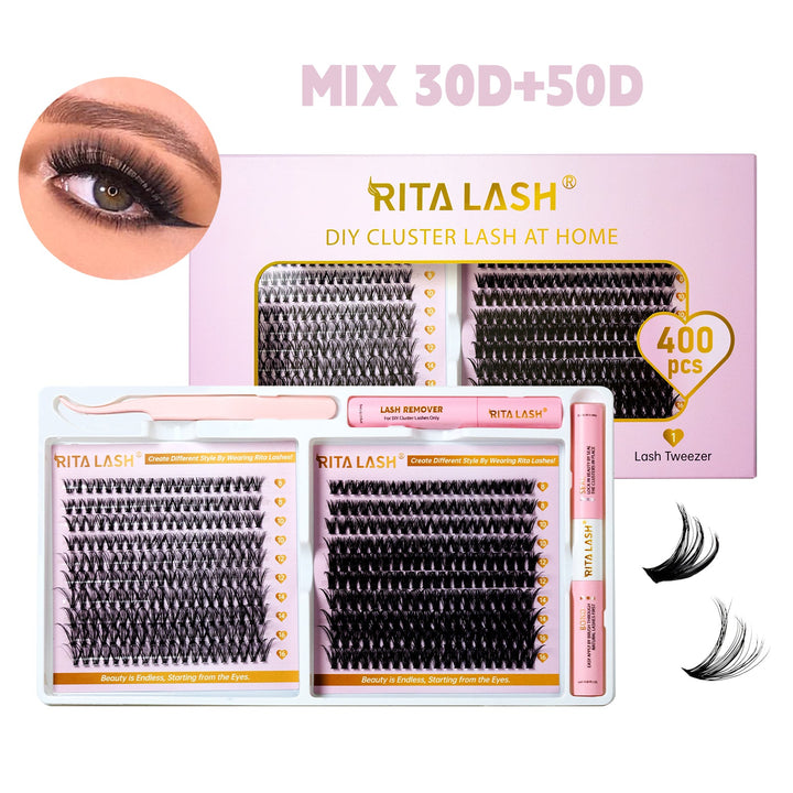 400pcs DIY Cluster Lashes Kit