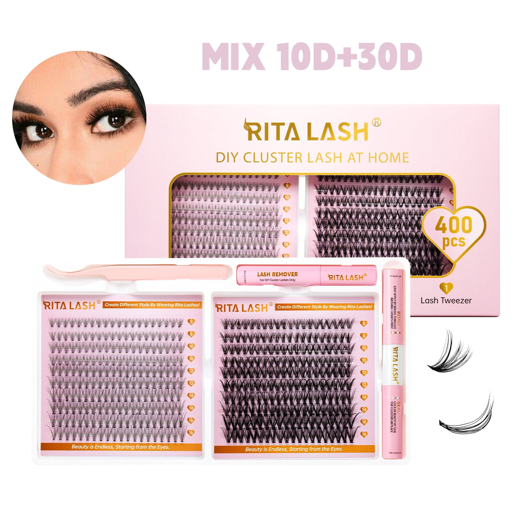 400pcs DIY Cluster Lashes Kit
