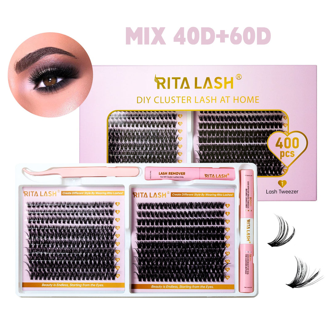 400pcs DIY Cluster Lashes Kit