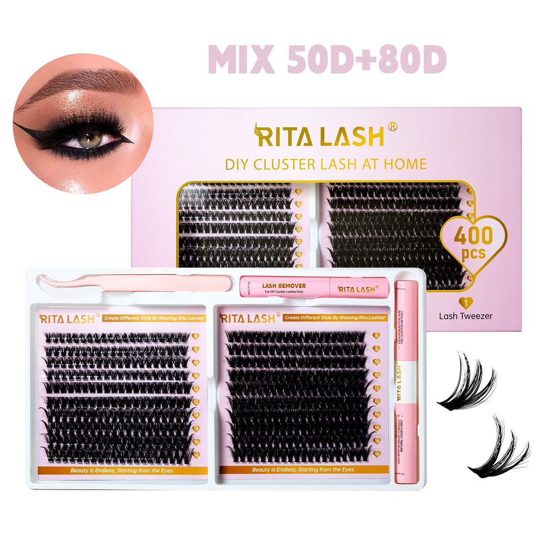 400pcs DIY Cluster Lashes Kit