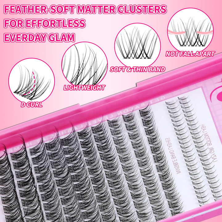 🌟RITALASH Venus Bottom & Upper Lash Clusters – DIY Individual Eyelashes Kit