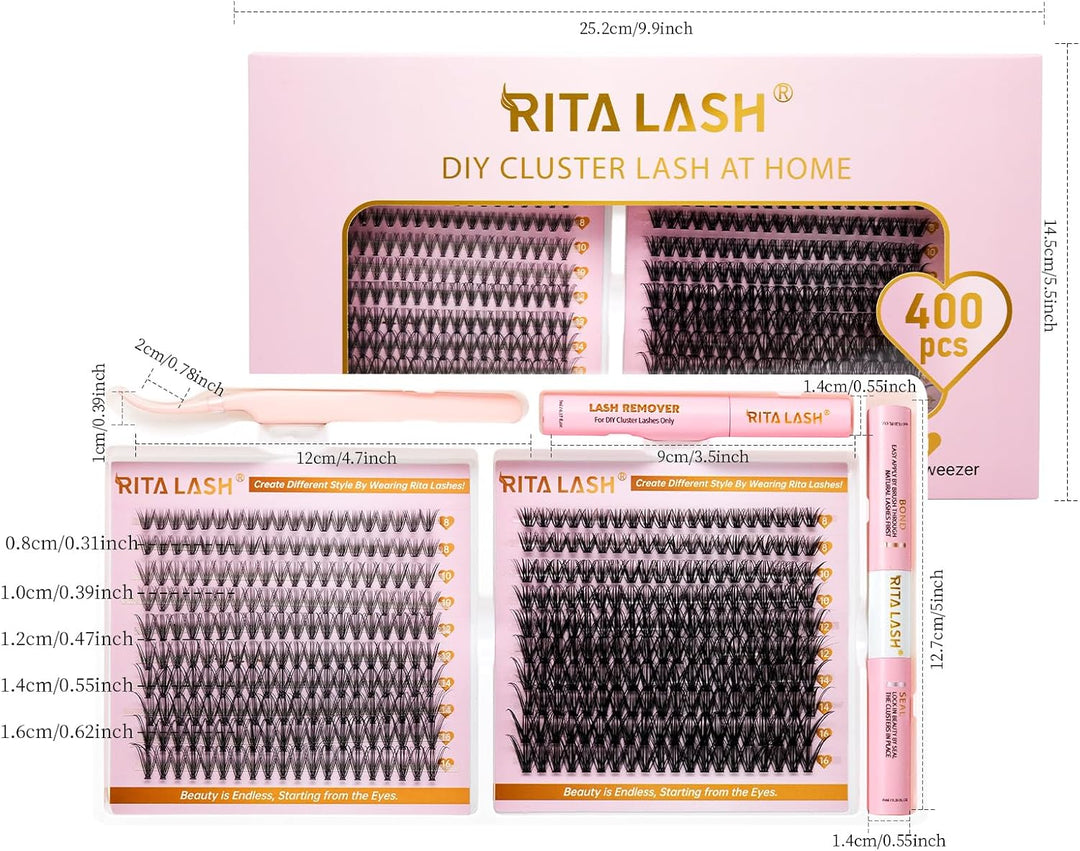 20D+40D Cluster Lash Kit,8-16mm