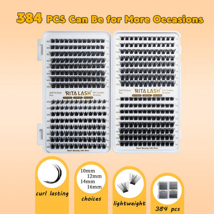 384PCS  Cluster Lahses Book