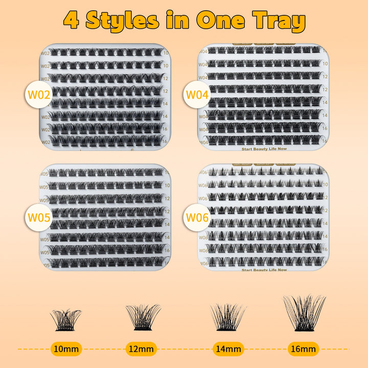 384PCS  Cluster Lahses Book