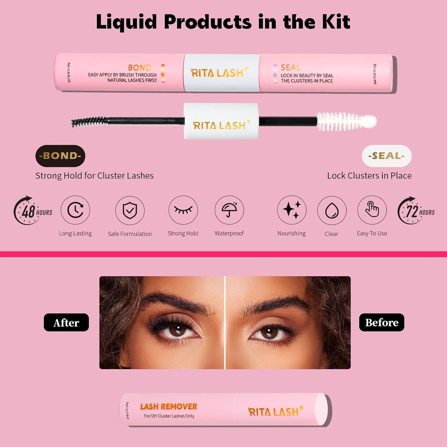 Lash Cluster Kit 384pcs W02+W04+W05+W06 Kit,10-16mm