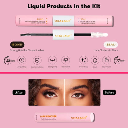 Lash Cluster Kit 384pcs W02+W04+W05+W06 Kit,10-16mm