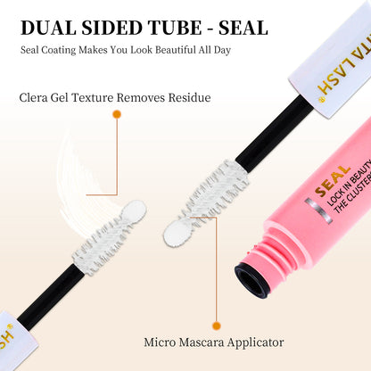 🌟RITALASH RITALASH 12ML Lash Bond & Overnight Sealer For Lash Clusters DIY Eyelashes Glue Lash Overnighter Black Lash Sealant 2 In 1 Long Lasting For 14 Days Hold