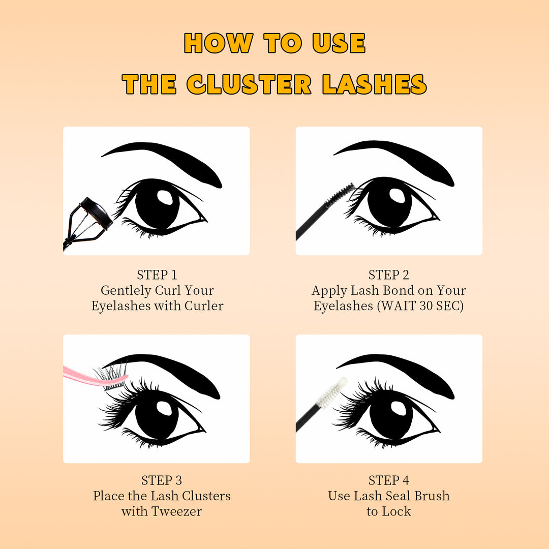 🌟RITALASH 384PCS 4 Style Cluster Lashes – DIY Natural, Wispy & Glam