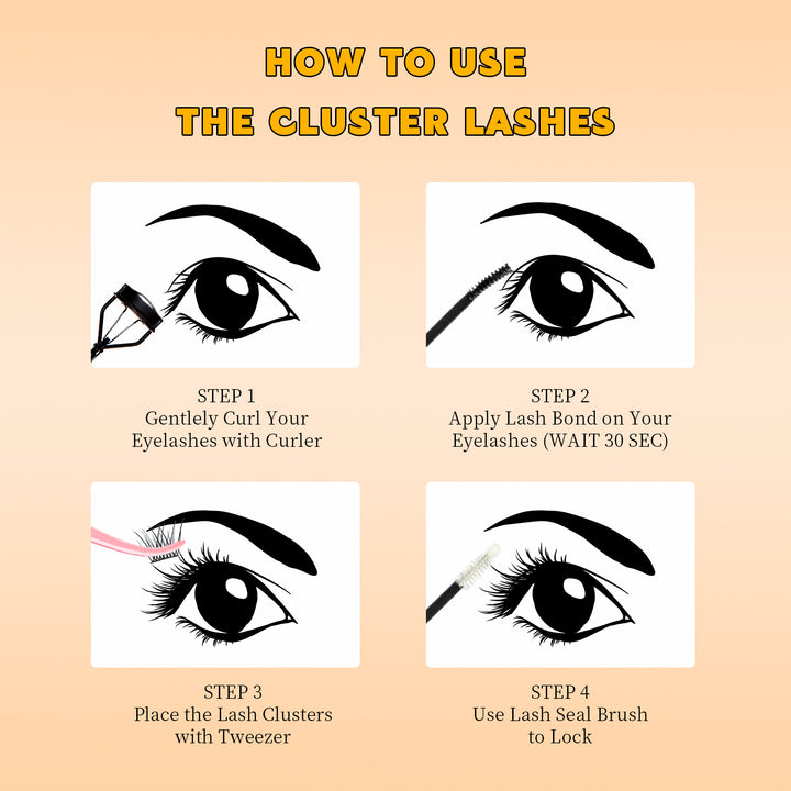 🌟RITALASH 384PCS 4 Style Cluster Lashes – DIY Natural, Wispy & Glam