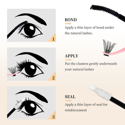 🌟RITALASH RITALASH 12ML Lash Bond & Overnight Sealer For Lash Clusters DIY Eyelashes Glue Lash Overnighter Black Lash Sealant 2 In 1 Long Lasting For 14 Days Hold
