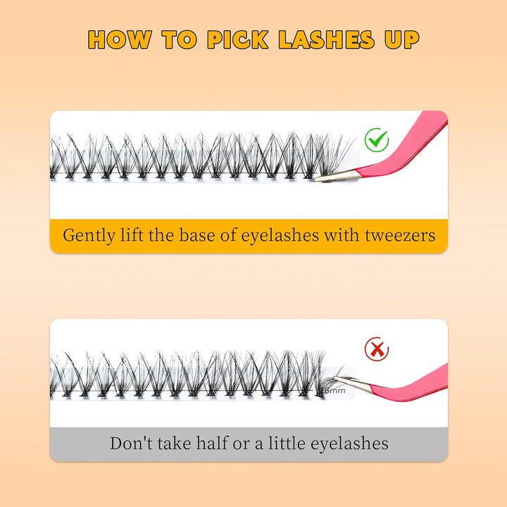 W02+W04+W05+W06 Cluster Lashes Only