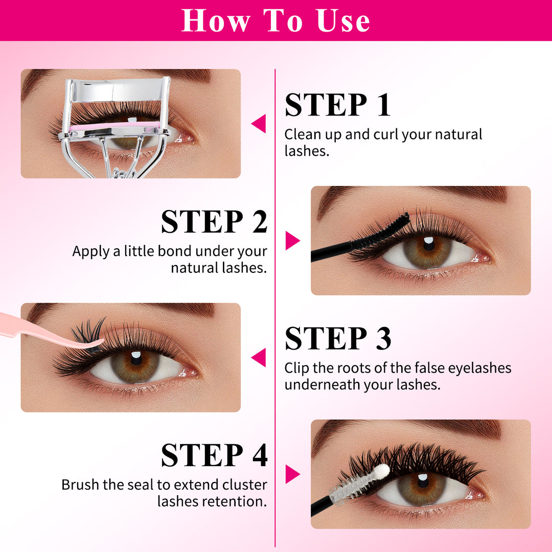 💖RITALASH 655PCS DIY Lash Extension Kit – Bottom, Spike, 60D & 80D Cluster Lashes