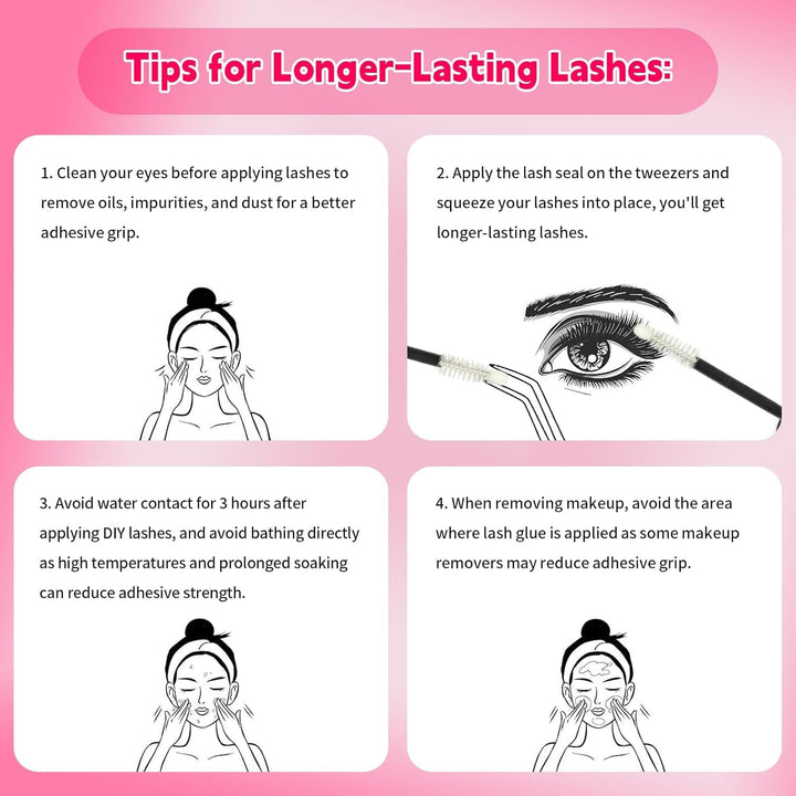💖RITALASH 400PCS DIY Lash Extension Kit – 30D + 50D Cluster Lashes