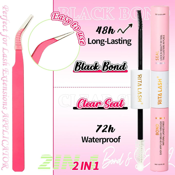 🌟RITALASH 280PCS Lash Extension Kit – 30D+40D Cluster Lashes