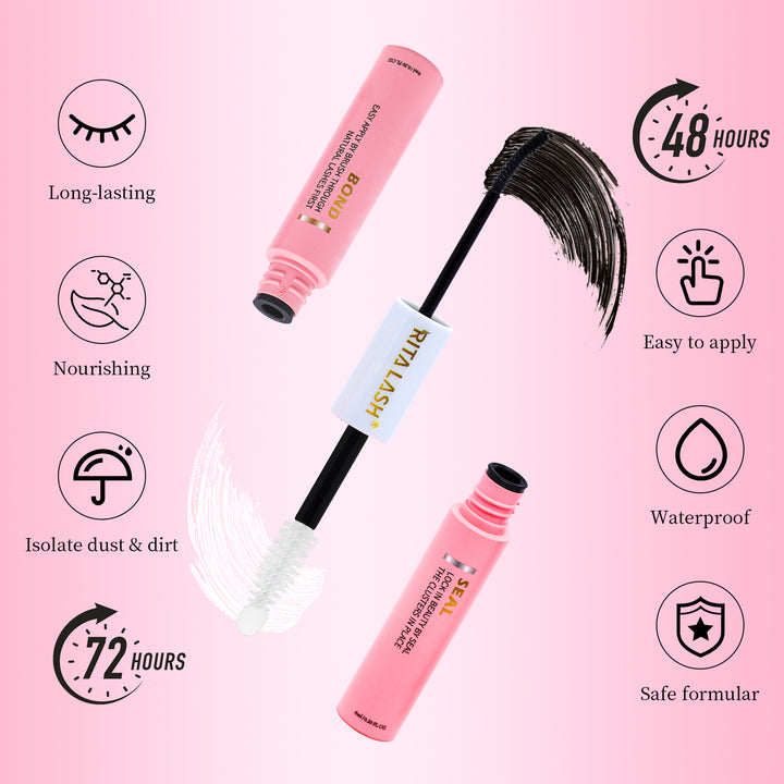 🌟RITALASH D Curl Individual Lash Cluster Book – 640PCS Reusable DIY Lashes for Effortless Extensions