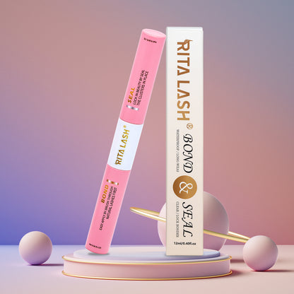 🌟RITALASH RITALASH 12ML Lash Bond & Overnight Sealer For Lash Clusters DIY Eyelashes Glue Lash Overnighter Black Lash Sealant 2 In 1 Long Lasting For 14 Days Hold