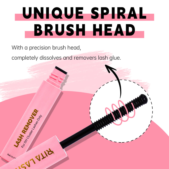 💖RITALASH 400pcs D Curl Cluster Lash Kit MIX 60D+100D Black Individual Eyelashes D Curl