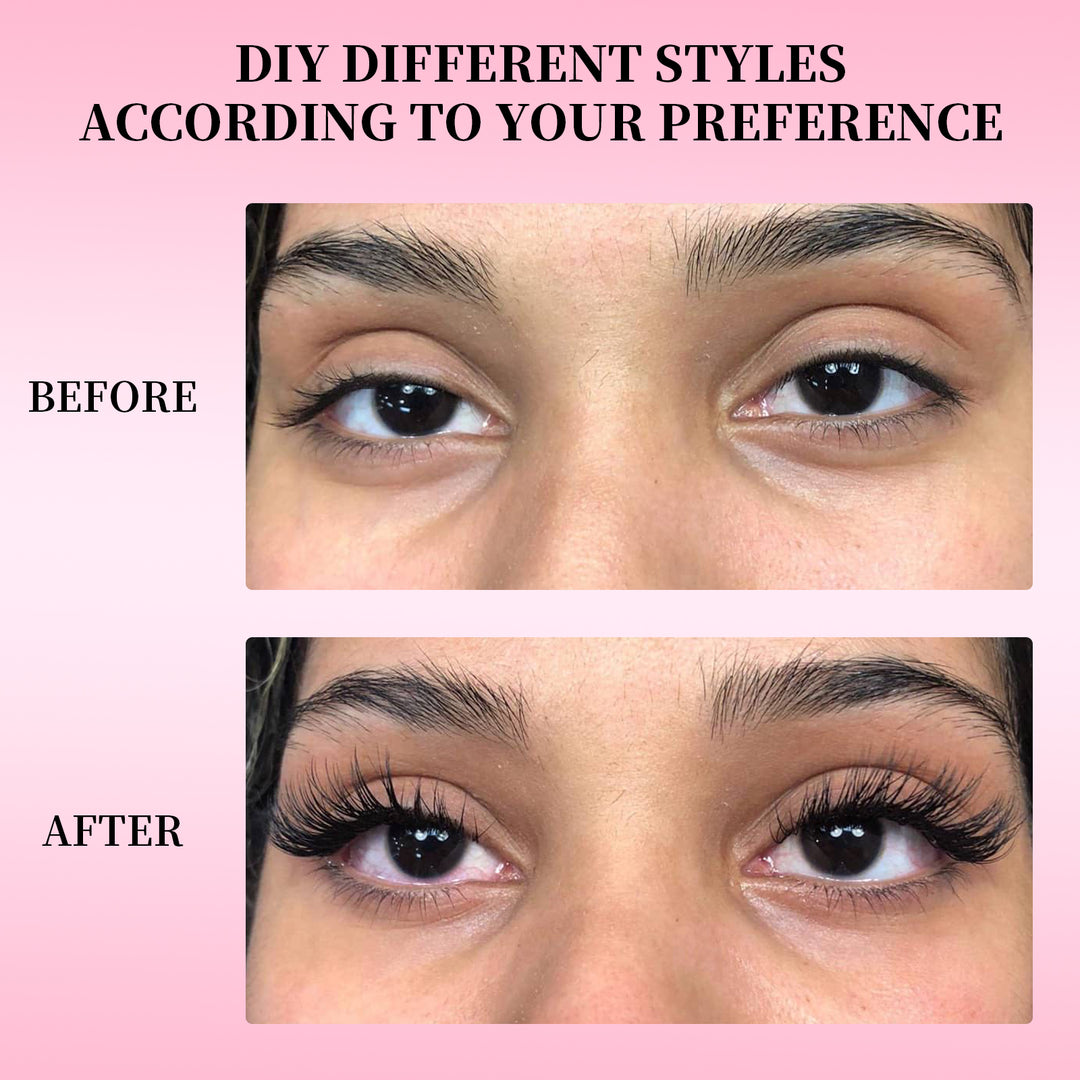 🌟RITALASH D Curl Individual Lash Cluster Book – 640PCS Reusable DIY Lashes for Effortless Extensions