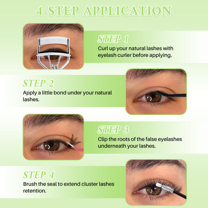 💖RITALASH 280PCS & 320PCS Individual False Cluster Lashes – 30D+40D / 30D+40D+50D D Curl